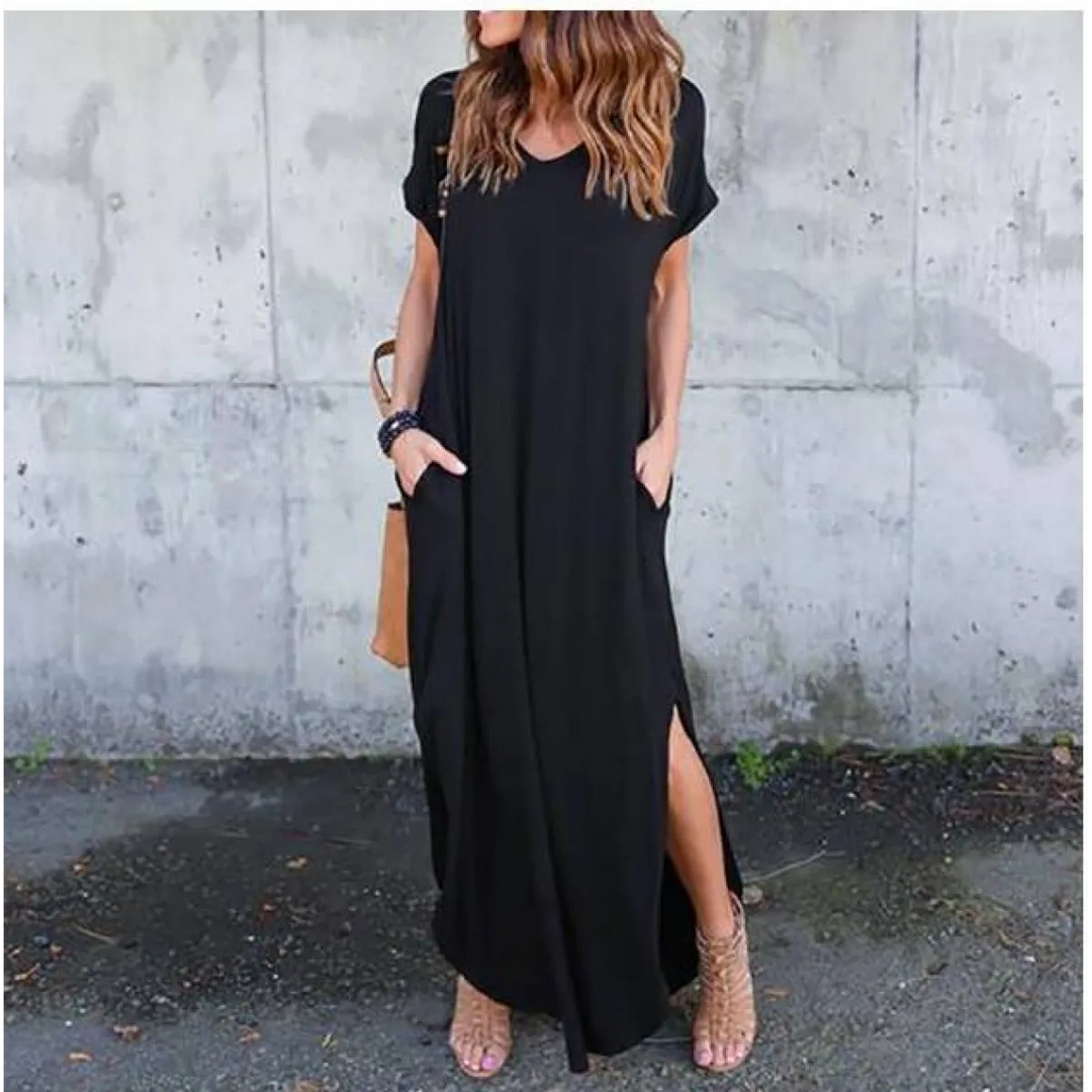 Short Sleeved Maxi Dress