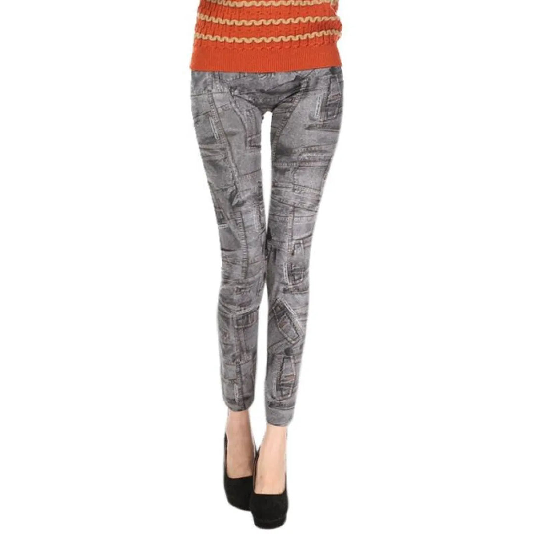 Women's Skinny Mid Waist Jeans