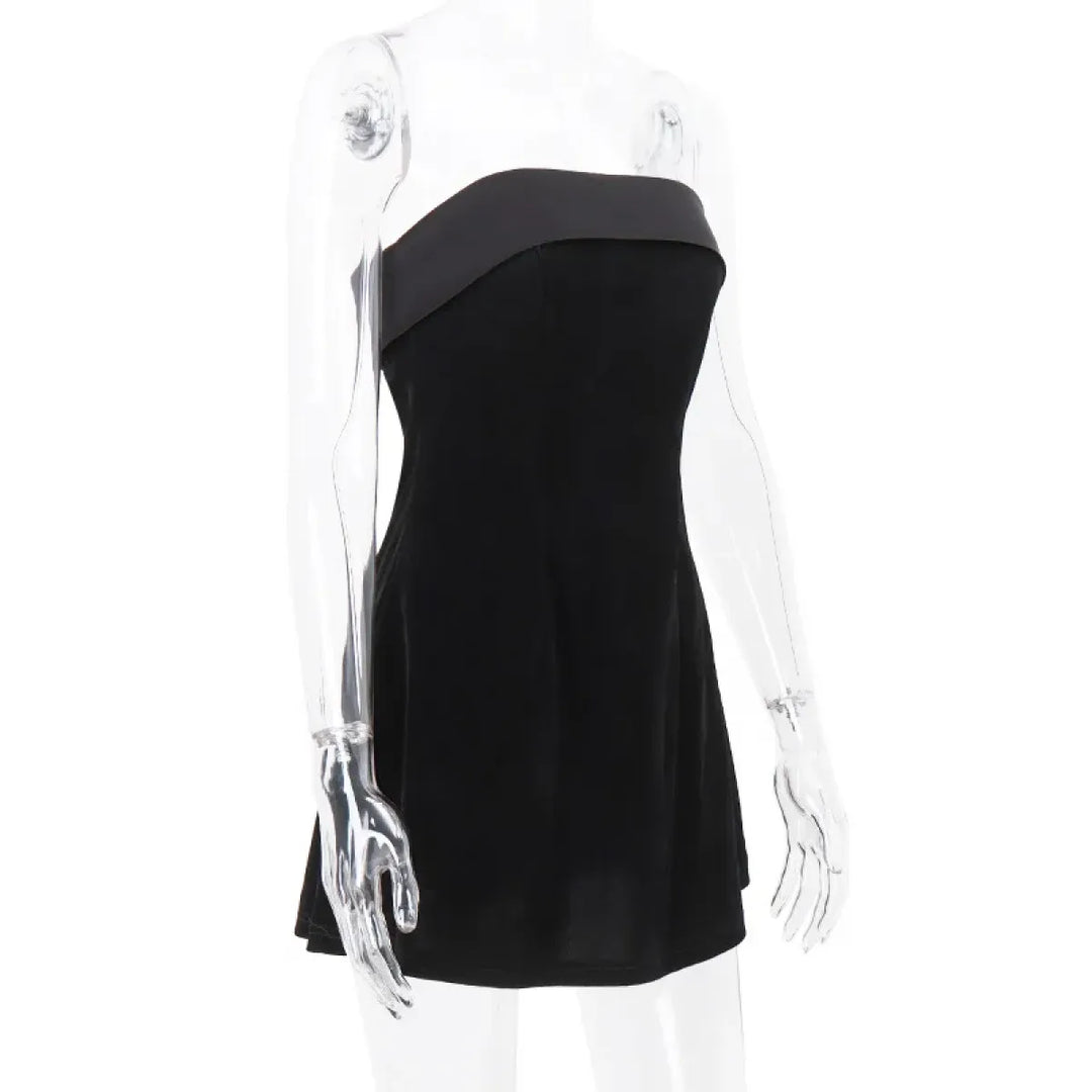 Elegant Velvet Mini Dress