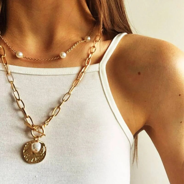 Multi-Layer Pearl Necklace