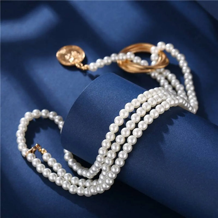 Multi-Layer Pearl Necklace