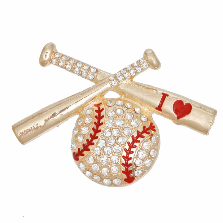 Bling Bat Brooch Baseball and Bat Bling Pin for Women – I am a Fashion Junky