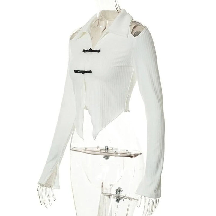 Open Shoulder Chinese Style Blouses