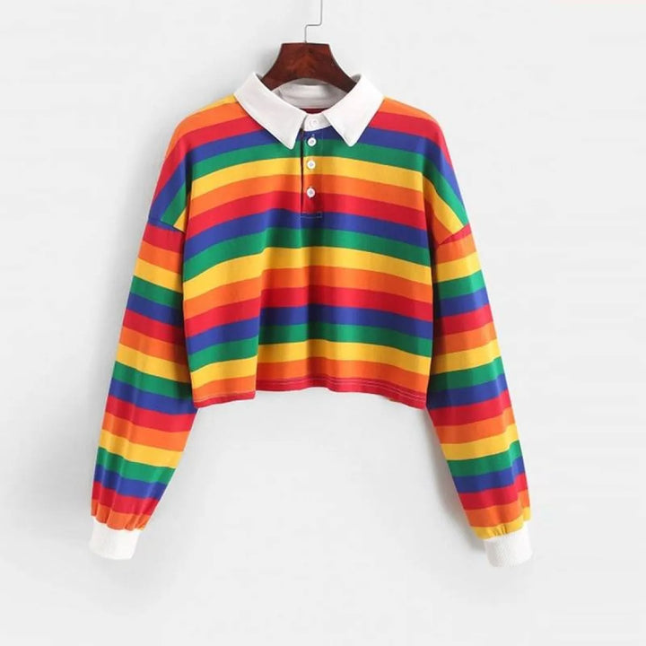 Pastel Stripe Crop Top