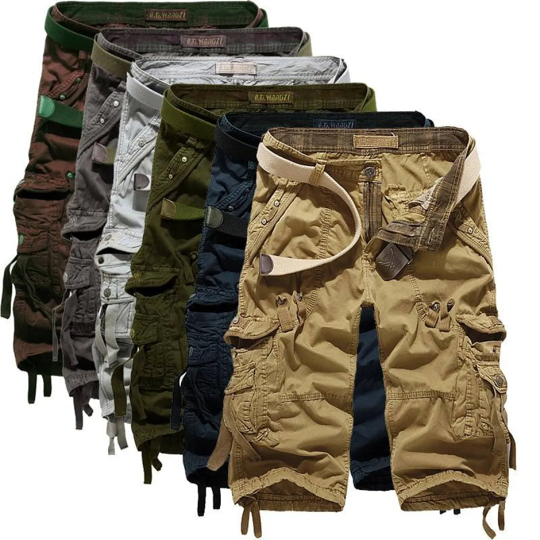 Patterned Art Textile Shorts