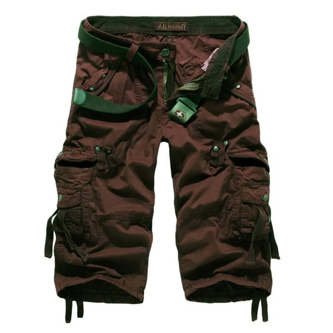 Patterned Art Textile Shorts