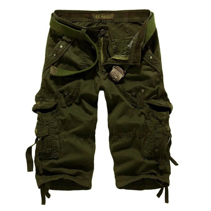 Patterned Art Textile Shorts