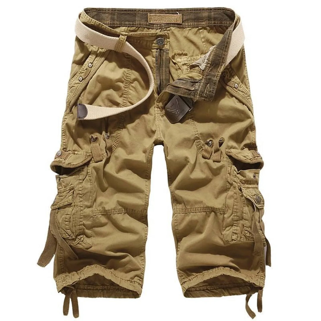 Patterned Art Textile Shorts
