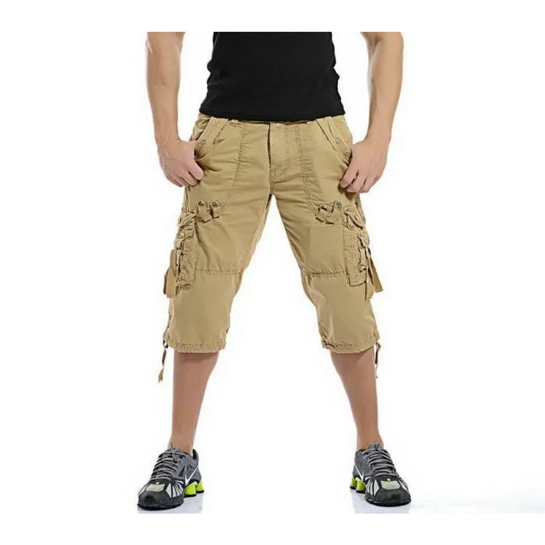 Patterned Art Textile Shorts