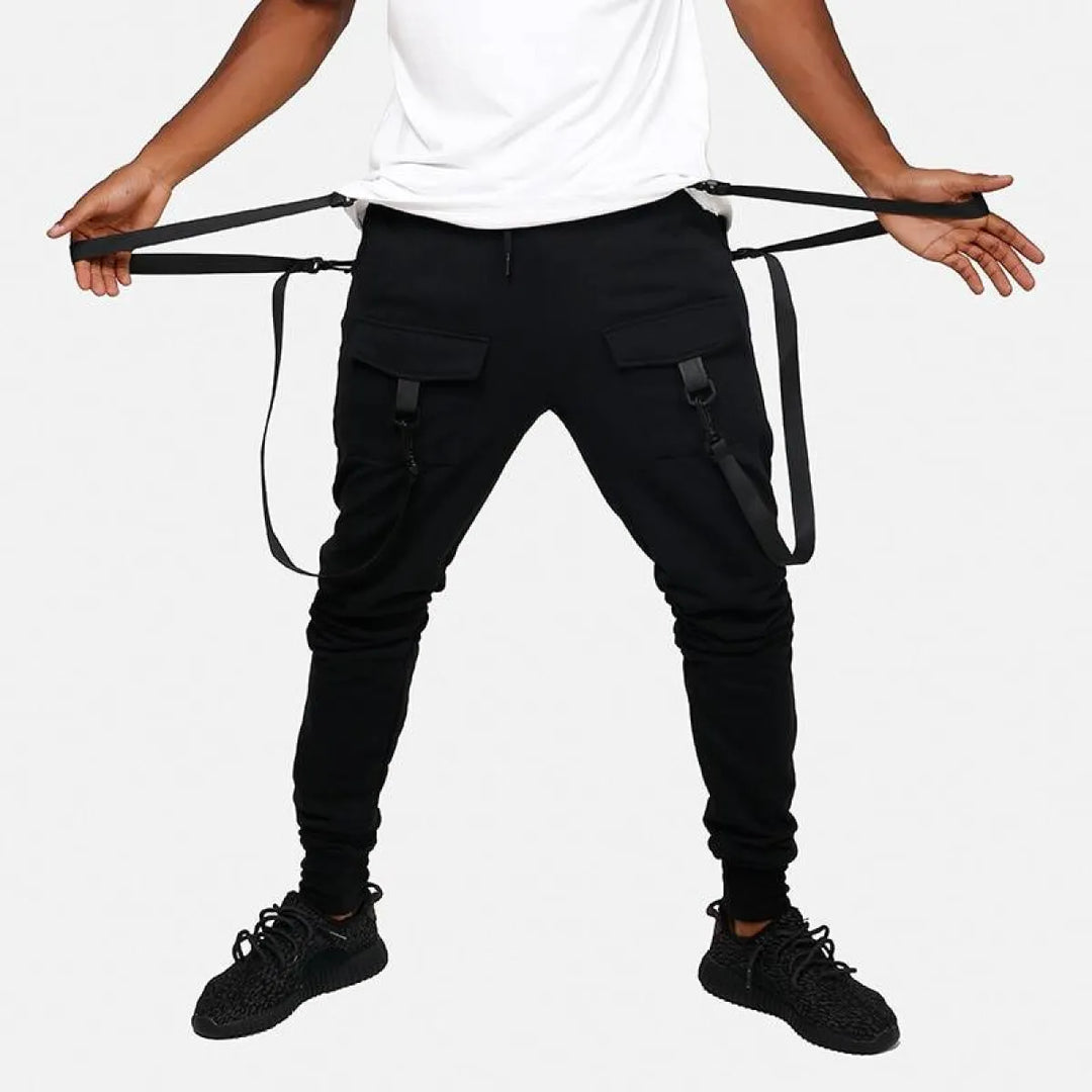 Patterned Cargo Sweatpants