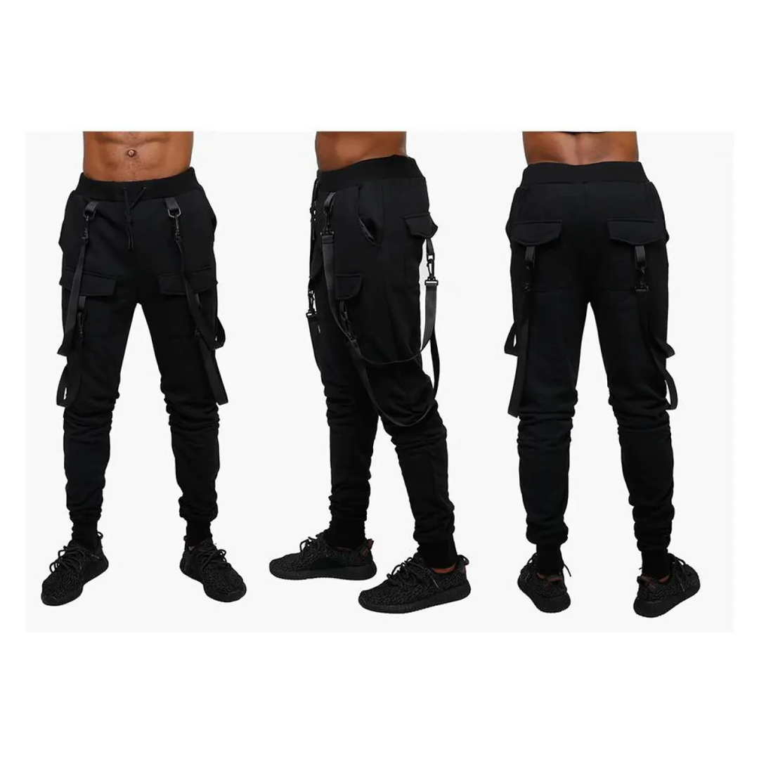 Patterned Cargo Sweatpants