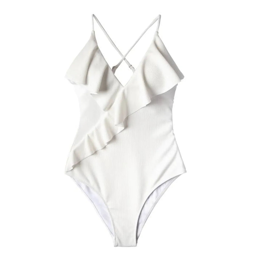 Ruffled One Piece Swimsuits