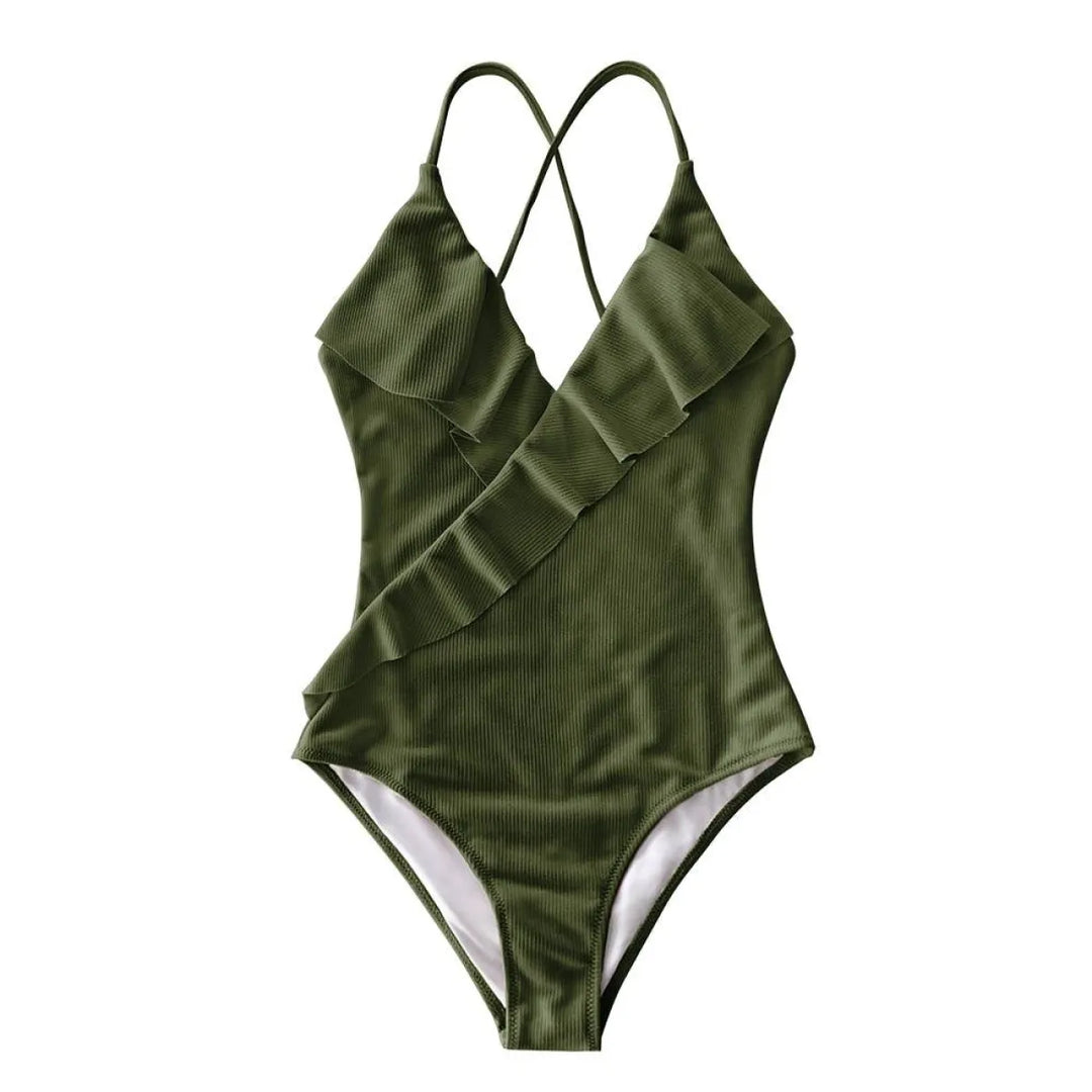Ruffled One Piece Swimsuits