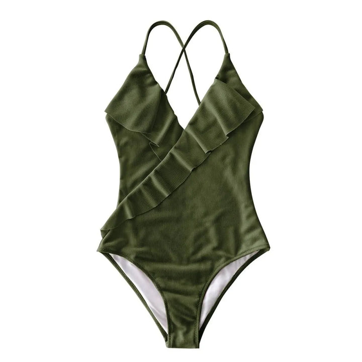Ruffled One Piece Swimsuits