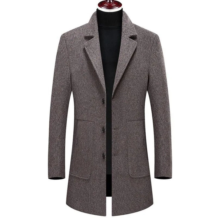 Plaid Button Coat