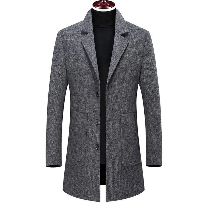 Plaid Button Coat