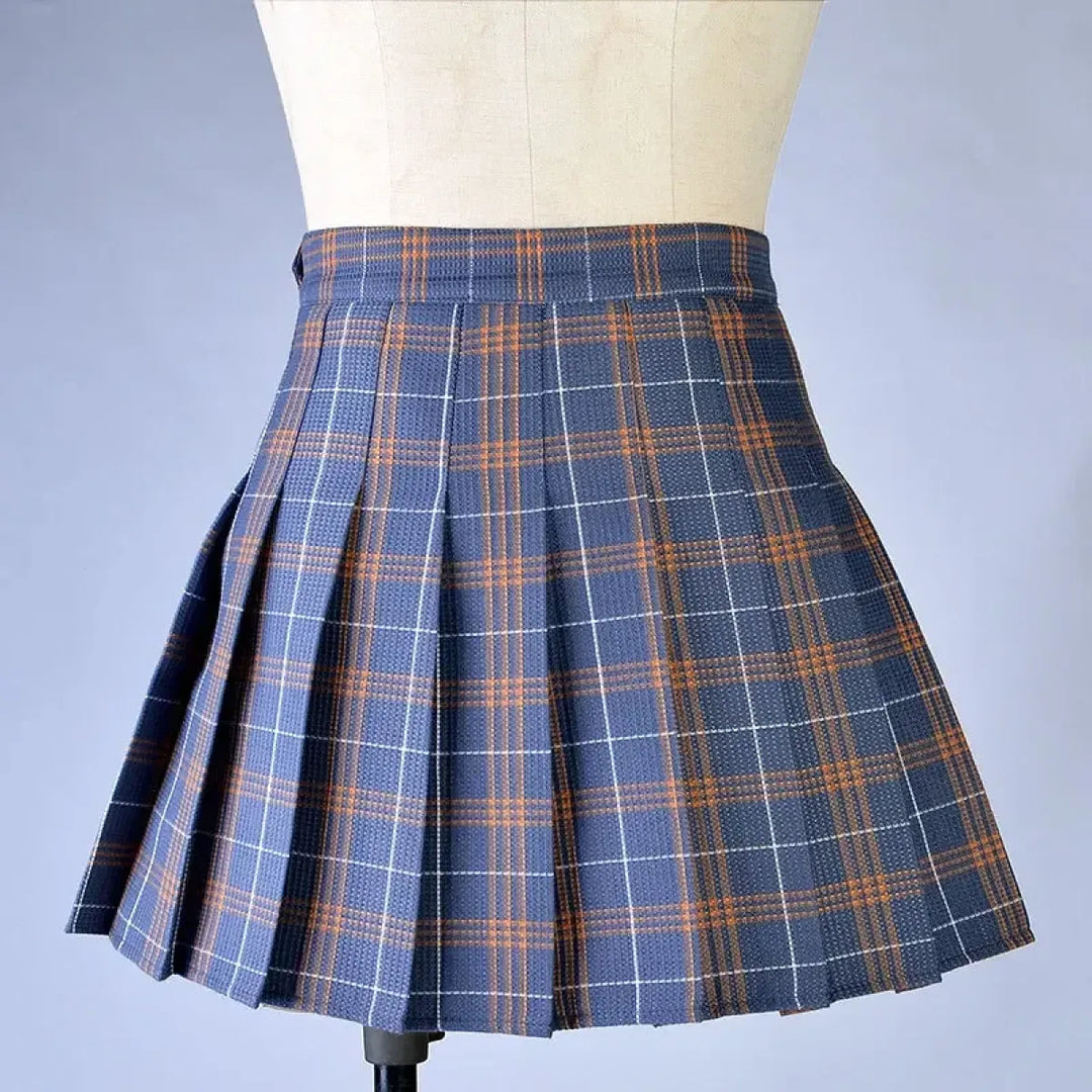 Preppy Harajuku Plaid Pleated Mini Skirt – Kawaii Schoolgirl Style