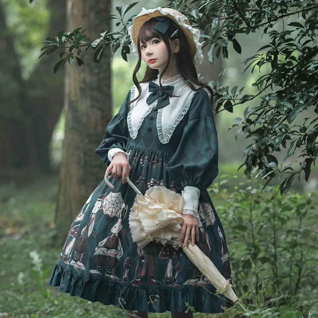 Poisonous Mushroom Gothic Lolita Dress