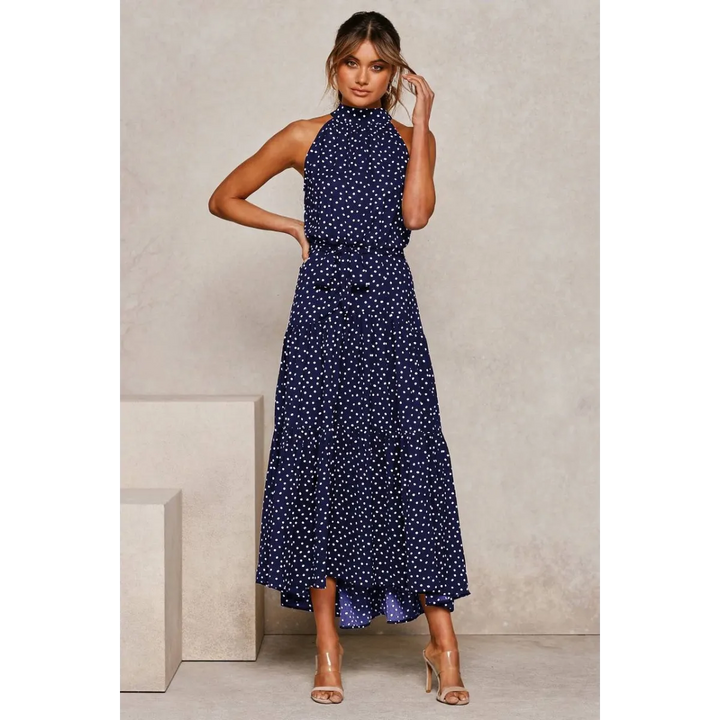 Polka Dot Halter Dress