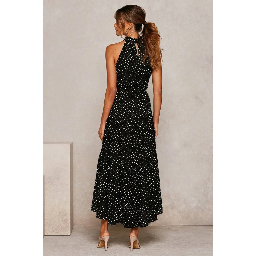 Polka Dot Halter Dress
