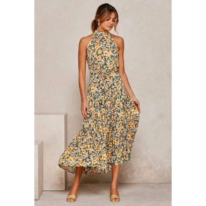 Polka Dot Halter Dress