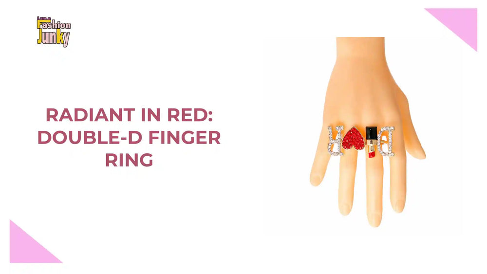 Radiant in Red: Double-D Finger Ring by@Outfy