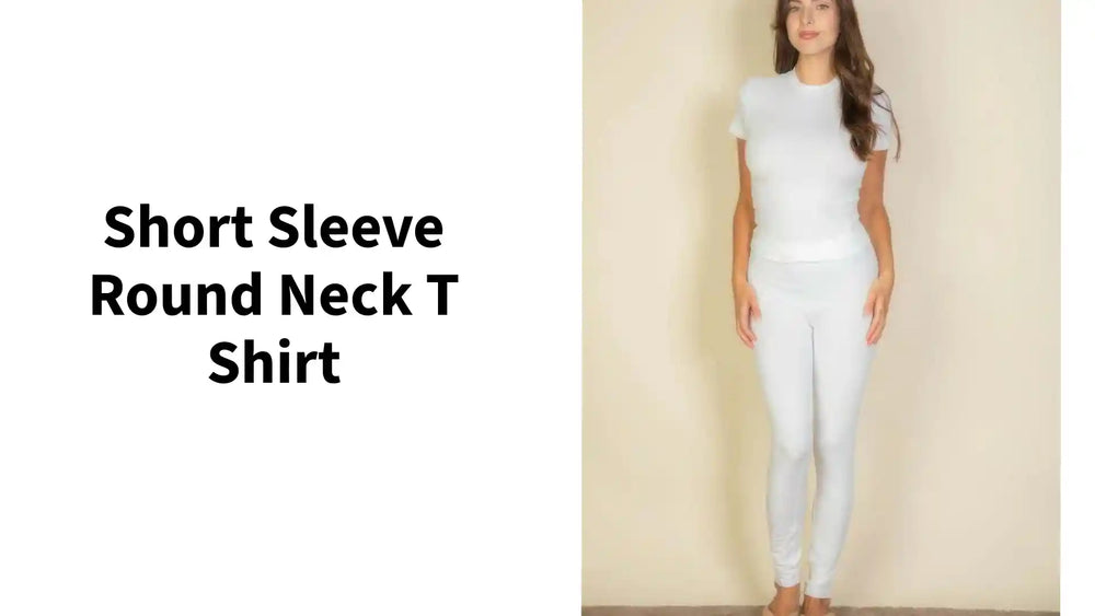 Short Sleeve Round Neck T Shirt by@Outfy
