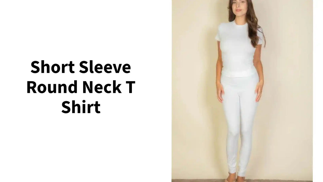 Short Sleeve Round Neck T Shirt by@Outfy