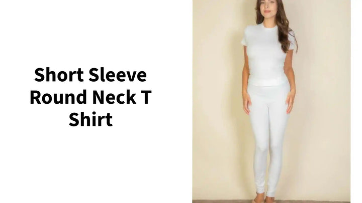 Short Sleeve Round Neck T Shirt by@Outfy