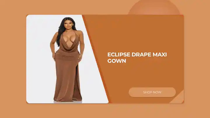 Eclipse Drape Maxi Gown by@Outfy