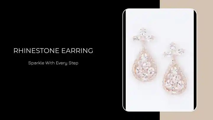 Rhinestone Earring by@Outfy