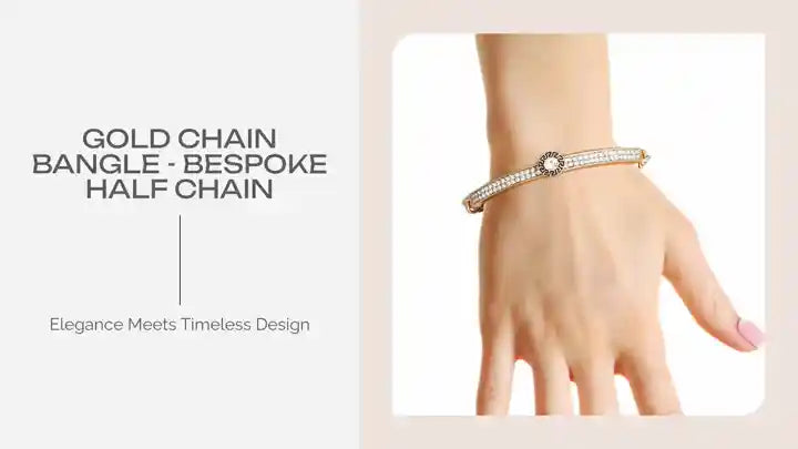 Gold Chain Bangle - Bespoke Half Chain by@Outfy
