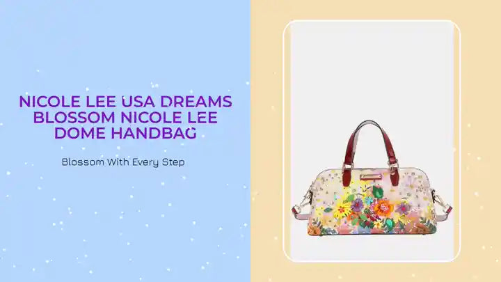 Nicole Lee USA Dreams Blossom Nicole Lee Dome Handbag by@Outfy