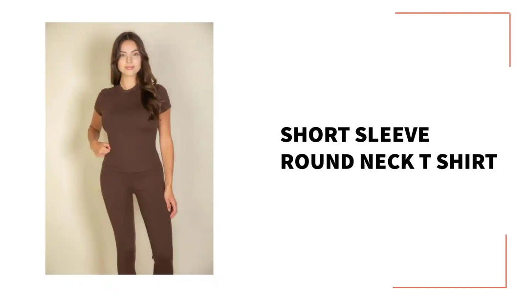 Short Sleeve Round Neck T Shirt by@Outfy