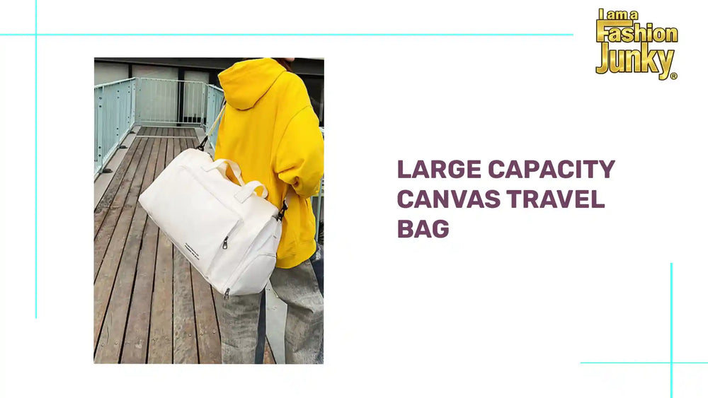 Large Capacity Canvas Travel Bag by@Outfy