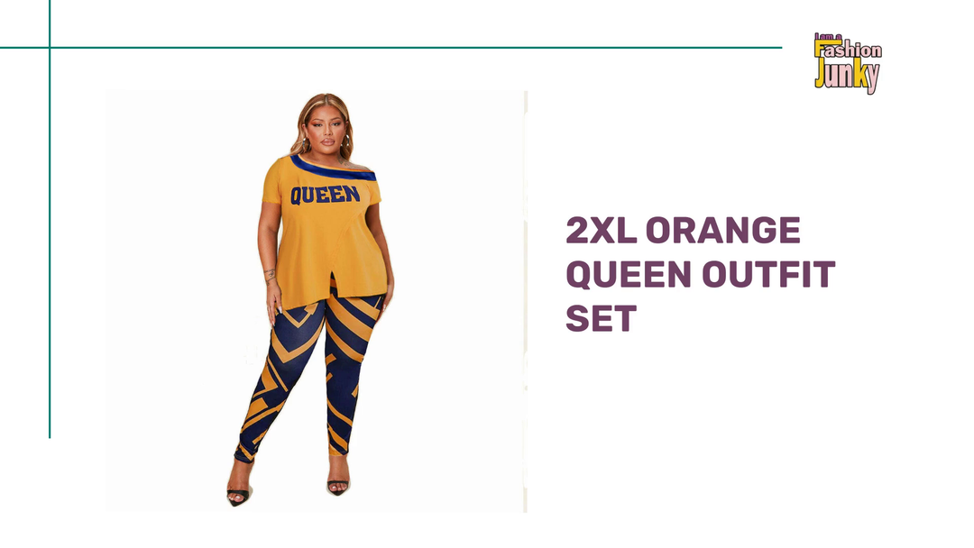 2XL Orange Queen Outfit Set by@Outfy