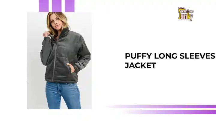 Puffy Long Sleeves Jacket by@Outfy