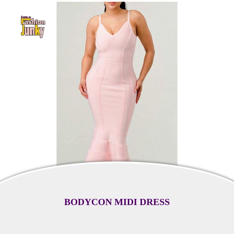 BODYCON MIDI DRESS by@Outfy