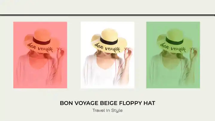 Bon Voyage Beige Floppy Hat by@Outfy