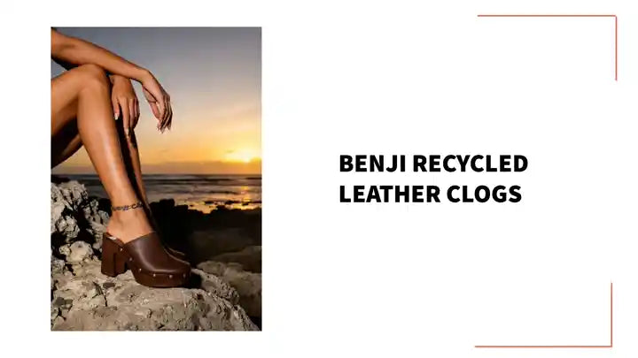 Benji Recycled Leather Clogs by@Outfy