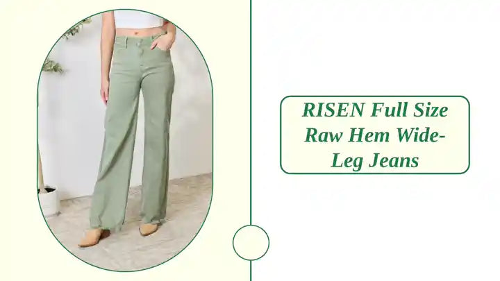 RISEN Full Size Raw Hem Wide-Leg Jeans by@Outfy