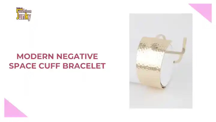 Modern Negative Space Cuff Bracelet by@Outfy