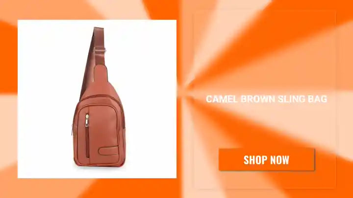 Camel Brown Sling Bag by@Outfy