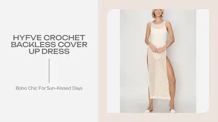 HYFVE Crochet Backless Cover Up Dress by@Outfy