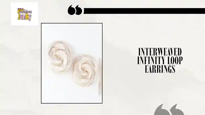 Interweaved Infinity Loop Earrings by@Outfy