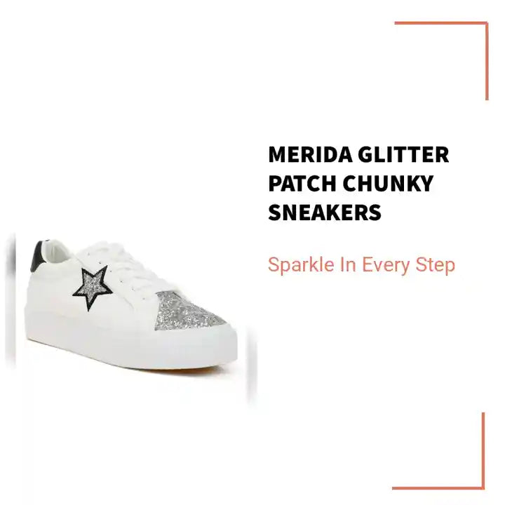 Merida Glitter Patch Chunky Sneakers by@Outfy
