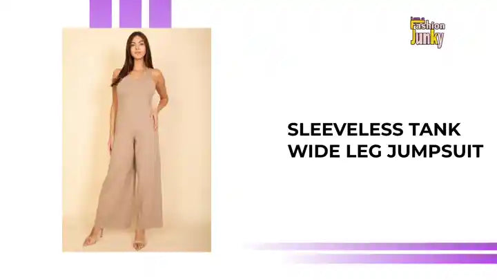 Sleeveless Tank Wide Leg Jumpsuit by@Outfy