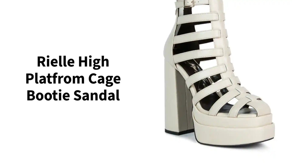 Rielle High Platfrom Cage Bootie Sandal by@Outfy