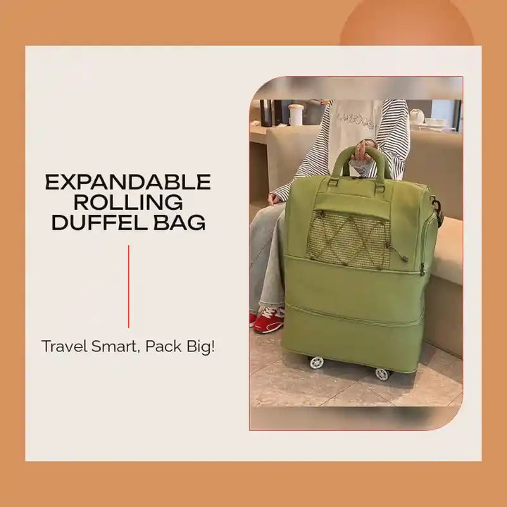 Expandable Rolling Duffel Bag by@Outfy