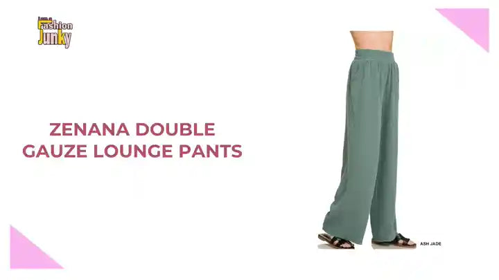 Zenana Double Gauze Lounge Pants by@Outfy